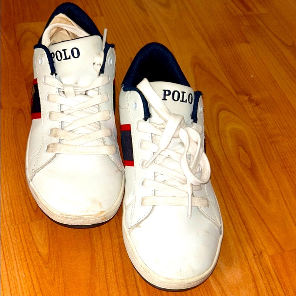 Polo Ralph Lauren Quilton
Bear Shoes White Low Top
Sneakers Size 5.5